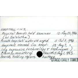 Hospitals - New Zealand