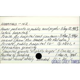 Hospitals - New Zealand