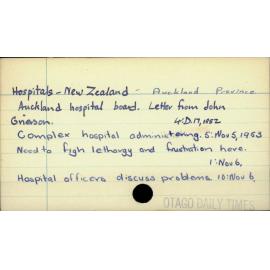 Hospitals - New Zealand - Auckland Province