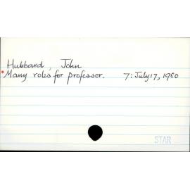 Hubbard, John