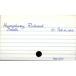 Humphrey, Richard