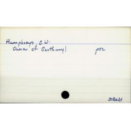 Humphreys E W.