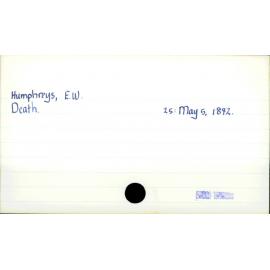 Humphreys, E.W.