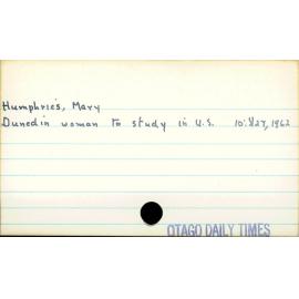Humphries, Mary