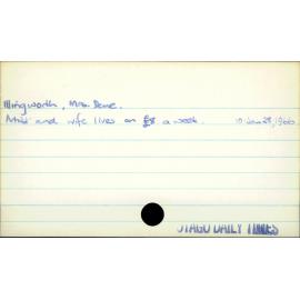 Illingworth, Mrs Dene