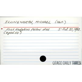 Illingworth, Michael (obit.)