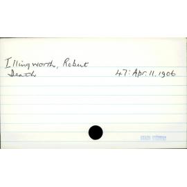 Illingworth, Robert