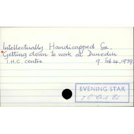 Intellectually Handicapped Society