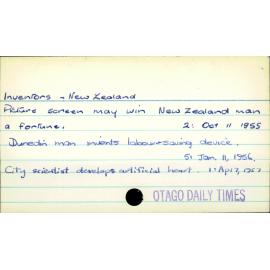 Inventors - New Zealand