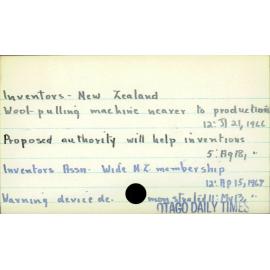 Inventors - New Zealand