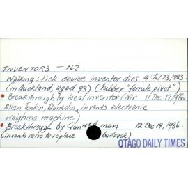 Inventors - New Zealand