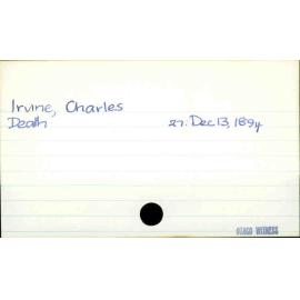 Irvine, Charles