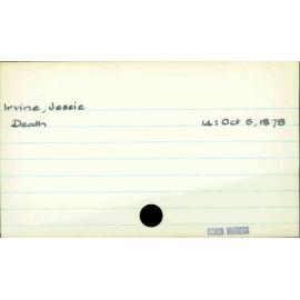 Irvine, Jessie