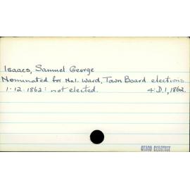 Isaacs, Samuel George