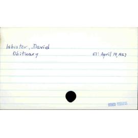 Isbister, David