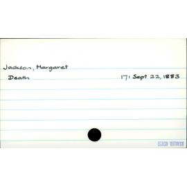 Jackson, Margaret