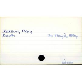 Jackson, Mary