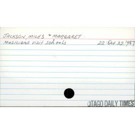 Jackson, Miles and Margaret