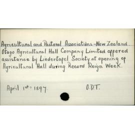 Agricultural and Pastoral Associations - New Zealand
