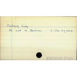 Jellicoe, Lady