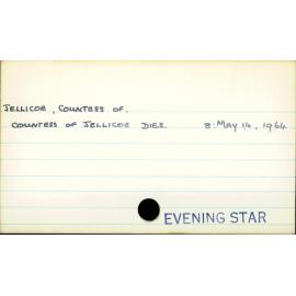 JELLICOE, COUNTESS OF