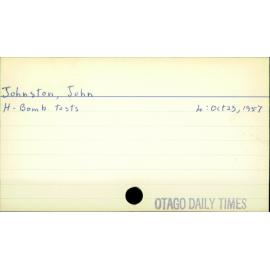 Johnston, John
