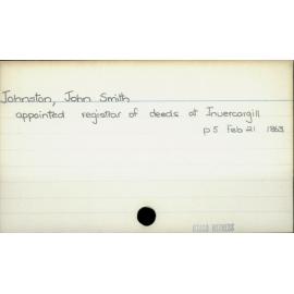 Johnston, John Smith