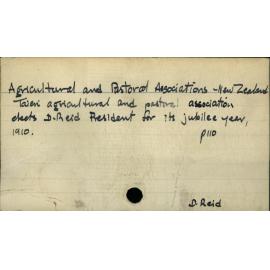 Agricultural and Pastoral Associations - New Zealand
