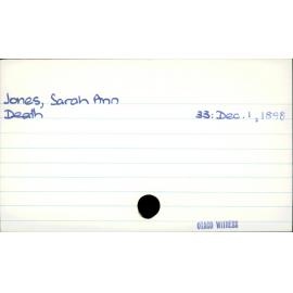 Jones, Sarah Ann