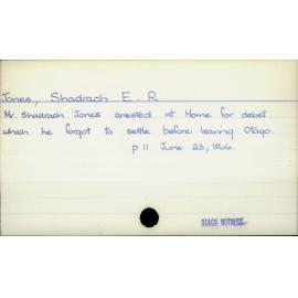 Jones, Shadrach E. R.