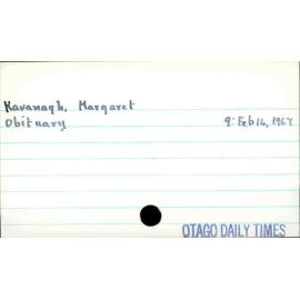 Kavanagh, Margaret