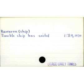 Kawaroa (ship)