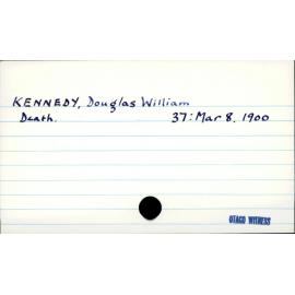 KENNEDY, Douglas William