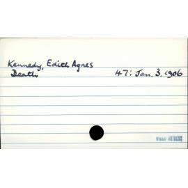 Kennedy, Edith Agnes