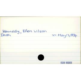 Kennedy, Ellen Wilson