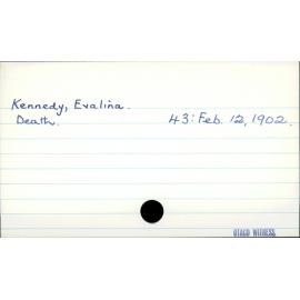 Kennedy, Evalina