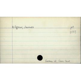 KIlgour, James