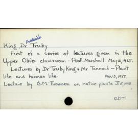 King, Dr Frederick Truby