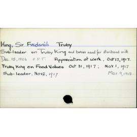 King, Sir Frederick Truby