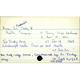 King, Sir Frederick Truby