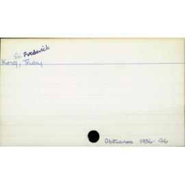 King, Sir Frederick Truby