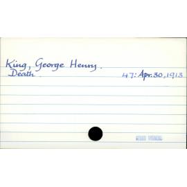 KIng, George Henry