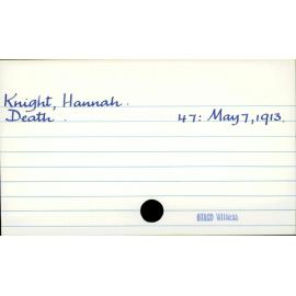 Knight, Hannah