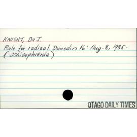 Knight, Dr J