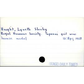 Knight, Lynette Shirley