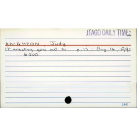 Knighton, Judy