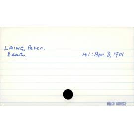 Laing, Peter