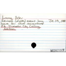 Laing, Peter