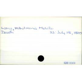 Laing, Wilhilmina Melville
