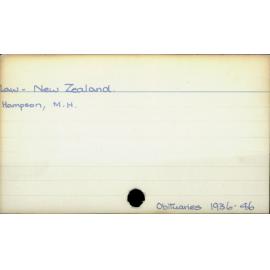 Law - New Zealand